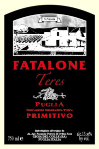 Etichetta Puglia I.G.T. Primitivo "Teres" bio